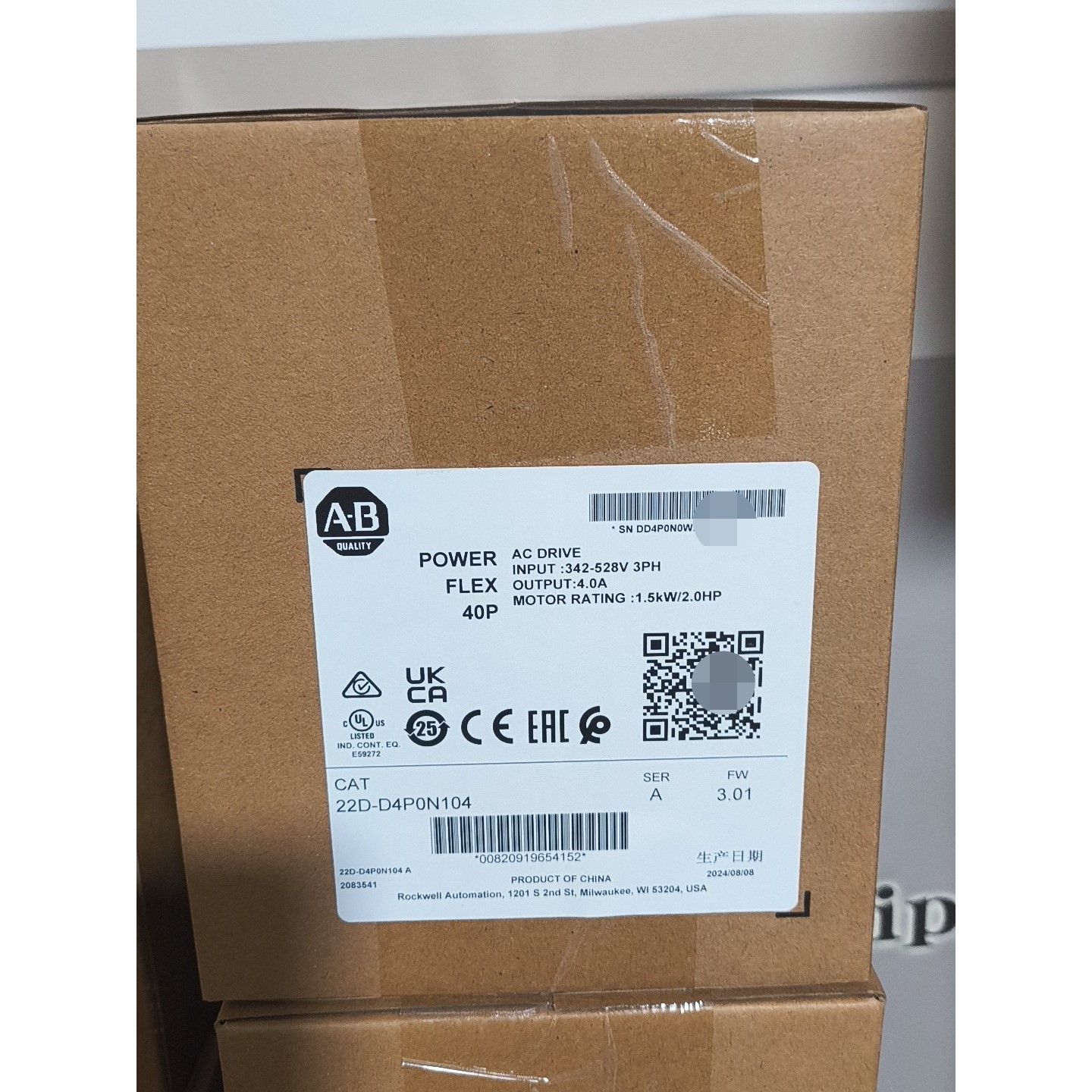 AB22D-D4P0N104变频器,全新原装,P议价产品