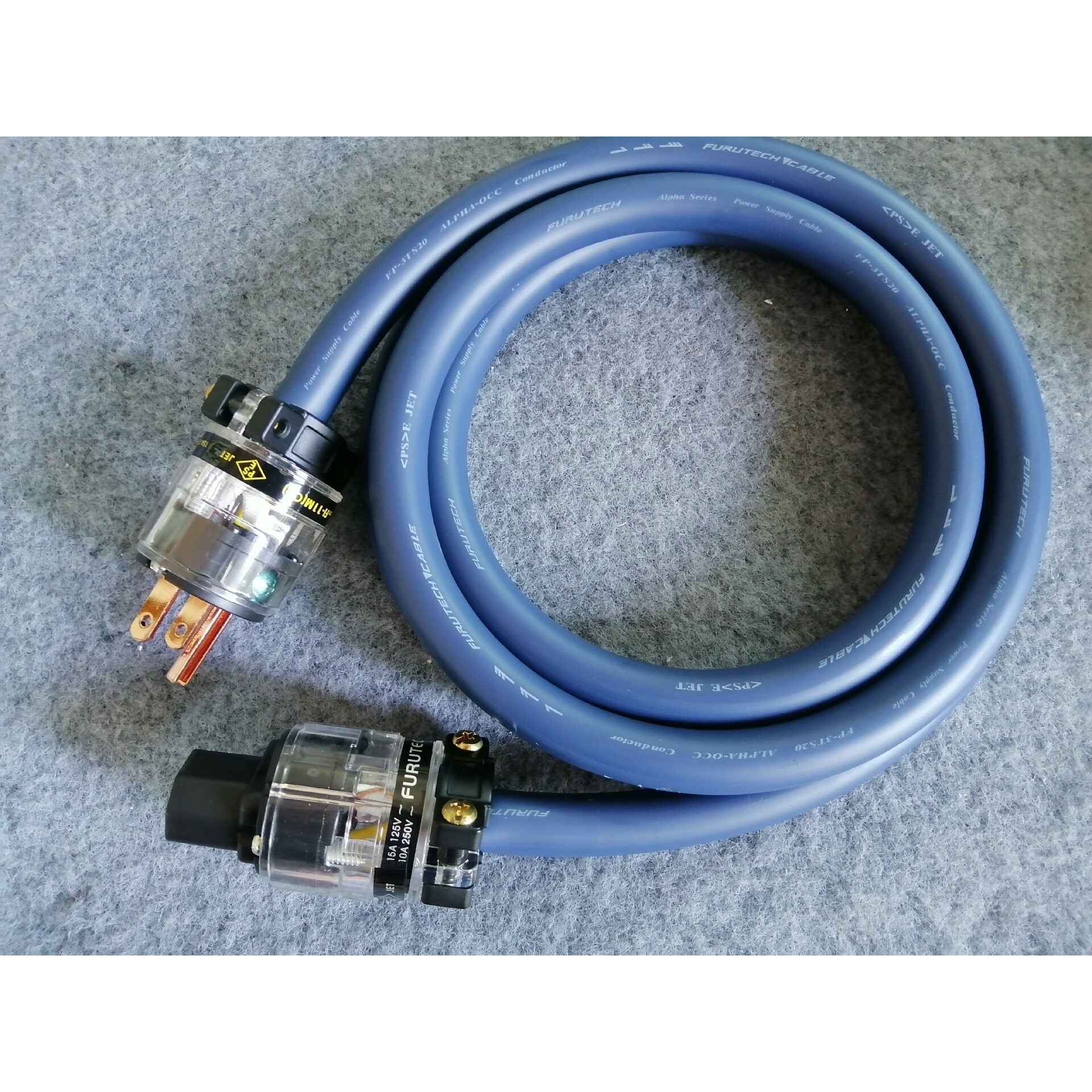 日本古河FP3TS20蓝丝带电源线OCC单结晶铜 hifi发议价产品