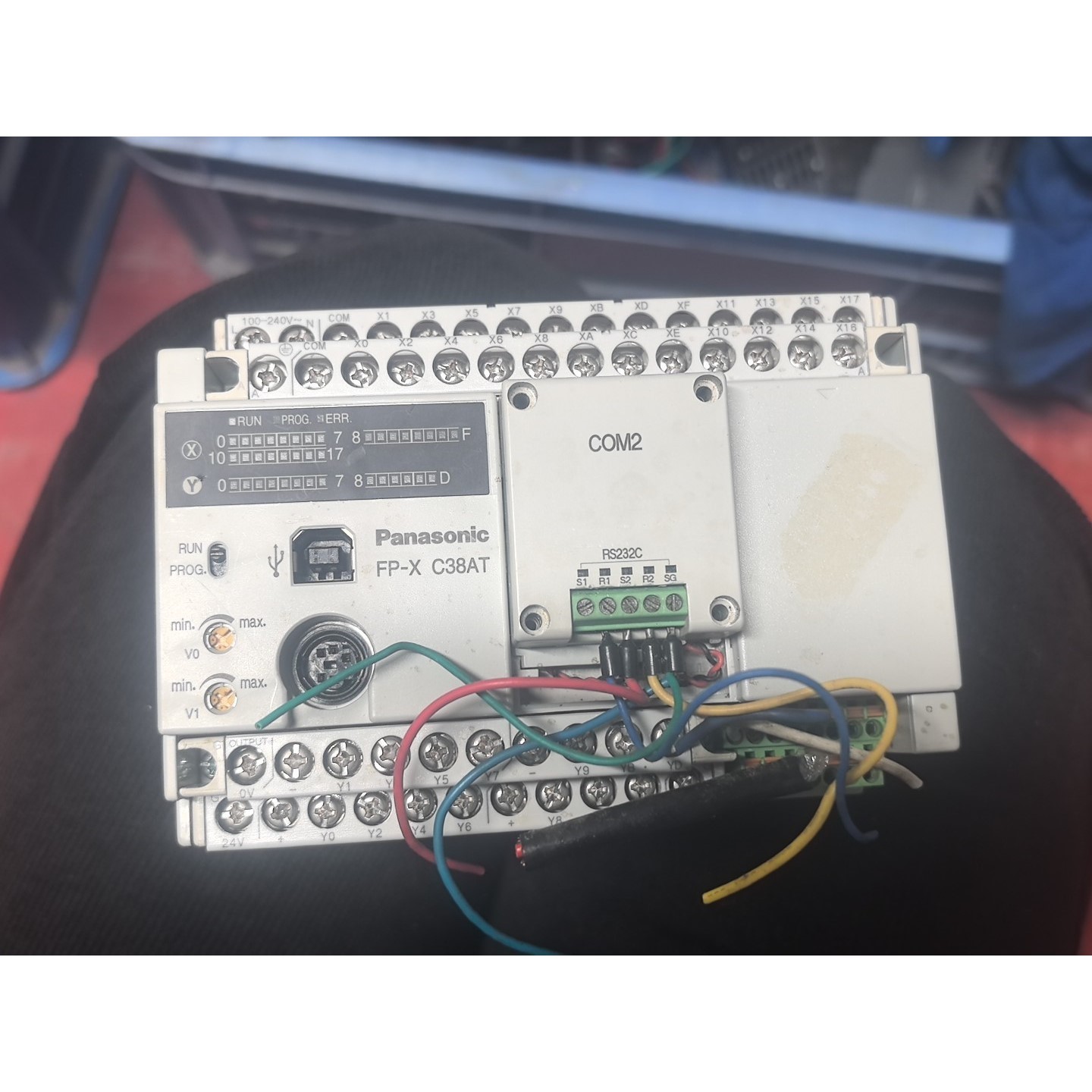 AFPX-C38AT-F,实物拍摄,成色如图,带COM2议价产品