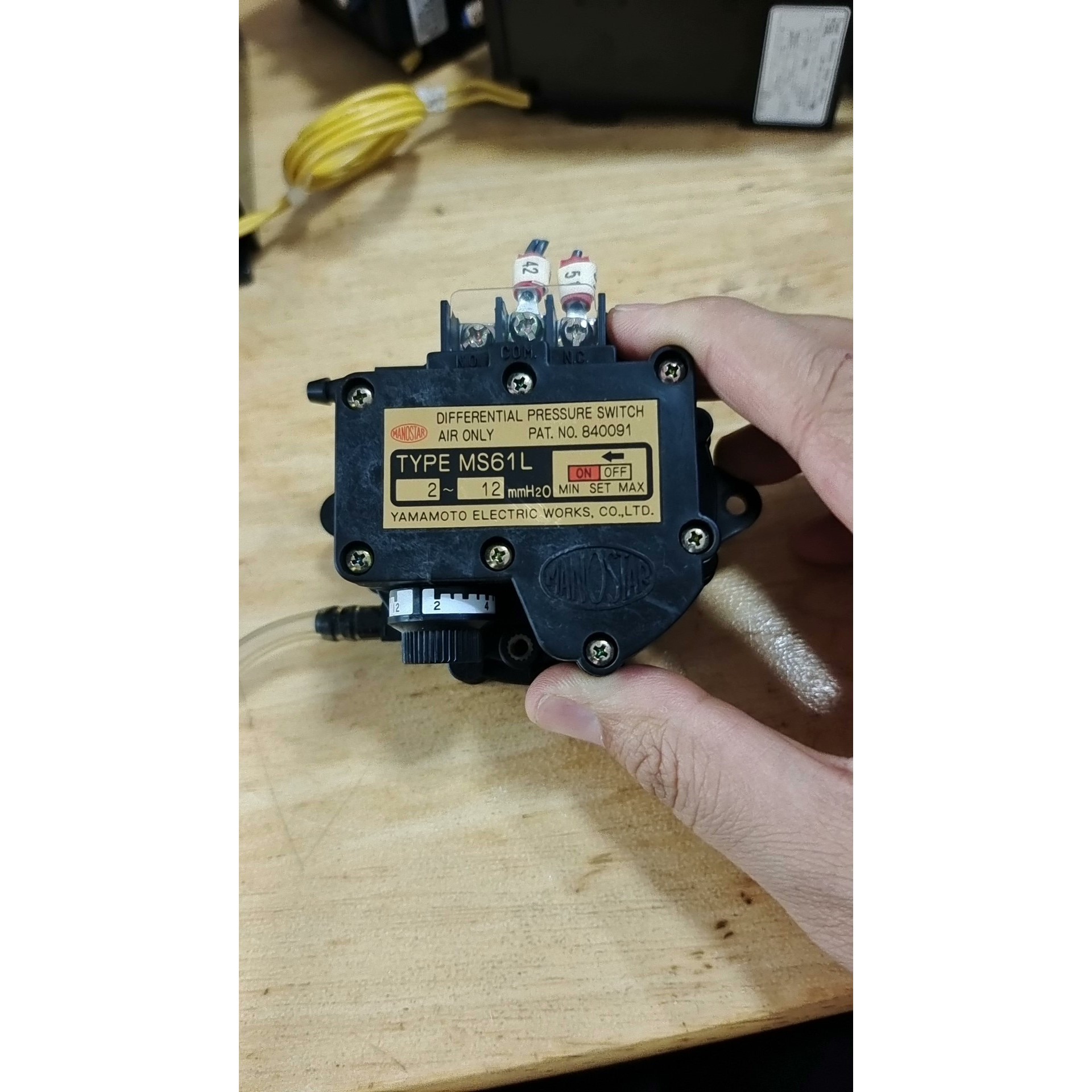 YAMAMOTO压差开关MS61L实物图非常漂亮功能正常,议价产品