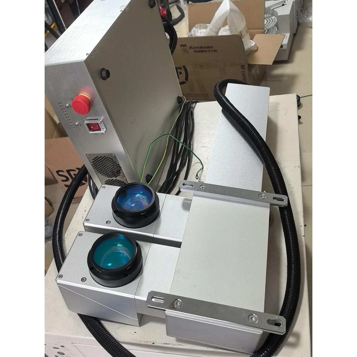 光纤脉冲20W分体式激光打标机,型号qm-4j20fs01一议价产品