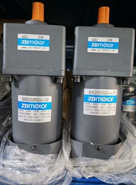 中大200W调速电机6IK200RGU-CF/6GU20K,议价产品