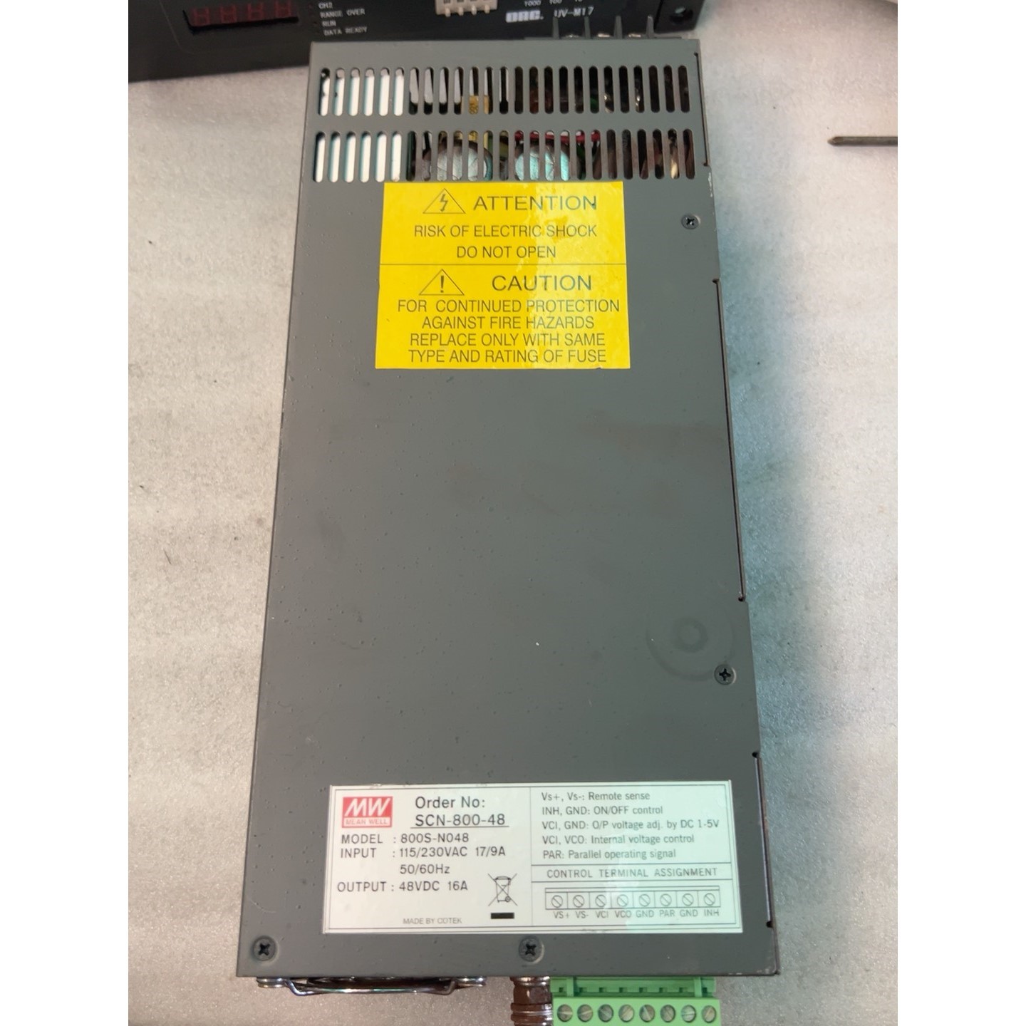 明纬MW开关电源SCN-800-48,输入电压115/230议价产品