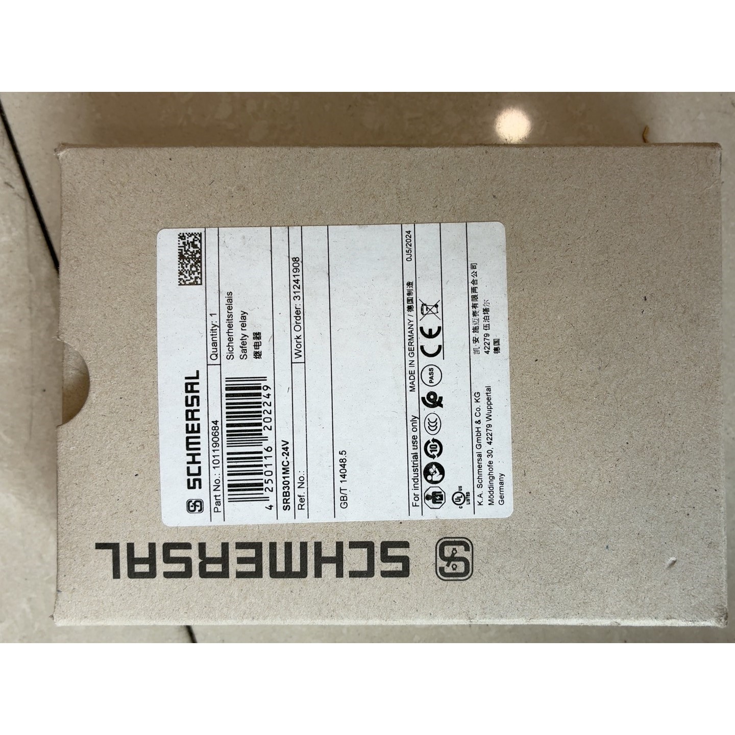 施迈赛SCHMERSAL安全继电器SRB301MC-24V,议价产品