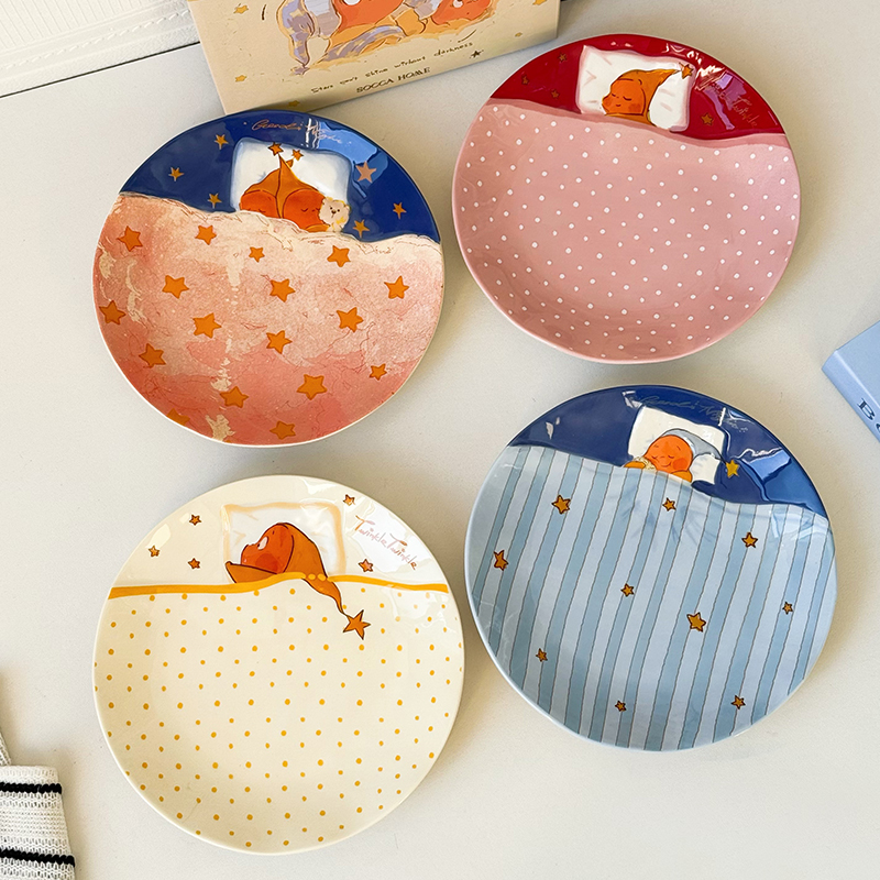 正版星星人联名盘子 可蒸可烤可微波炉