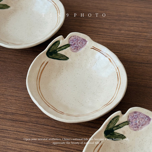 复古花卉 高温釉下彩工艺