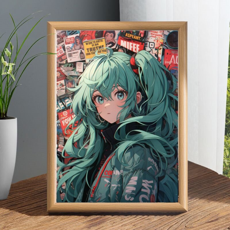 送朋友可爱初音未来动漫桌面礼物