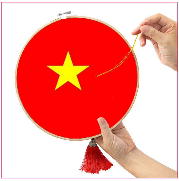 定制永远跟党走简单钻石画国旗党旗学生diy手工活动十字绣