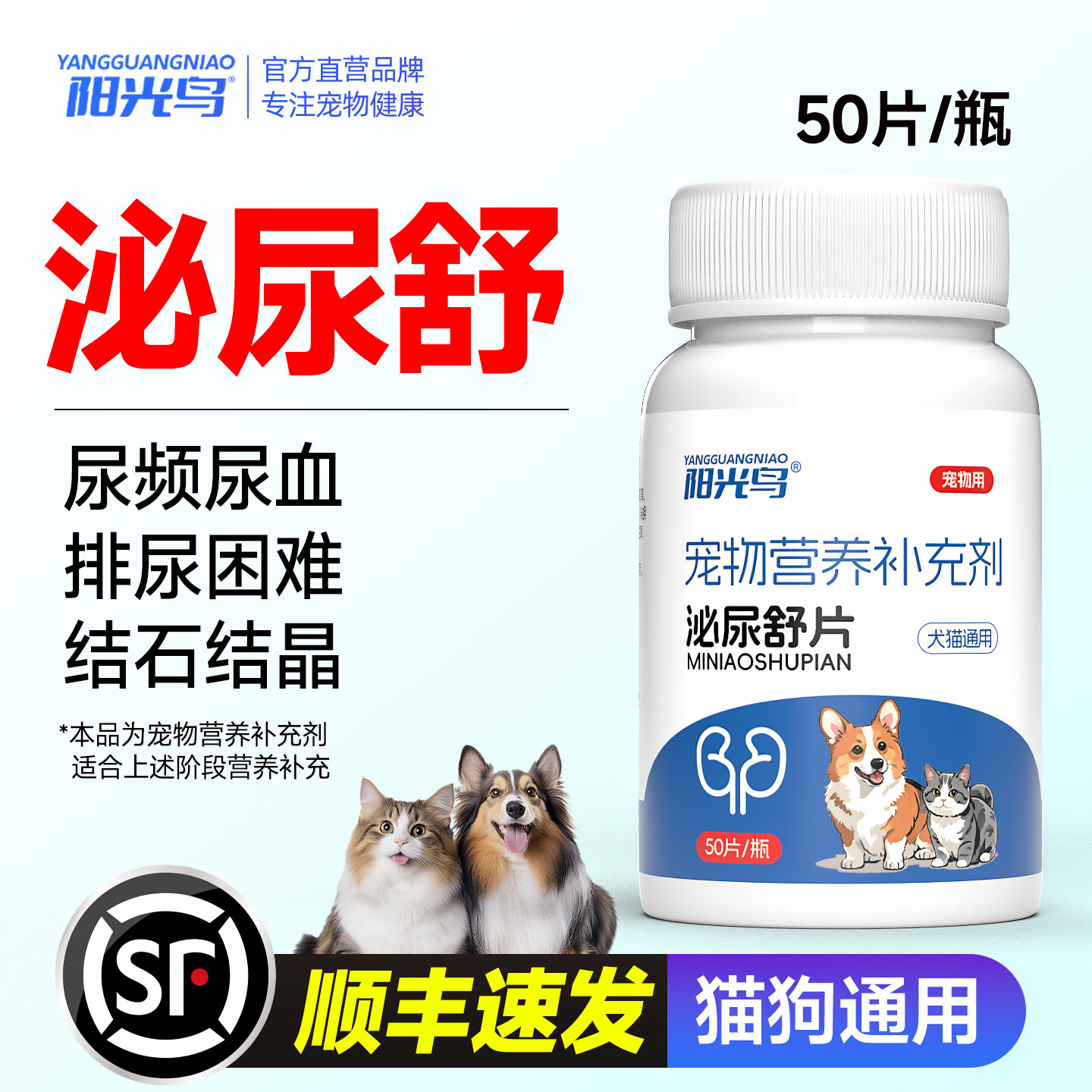 猫咪狗狗泌尿感染尿频尿血养护