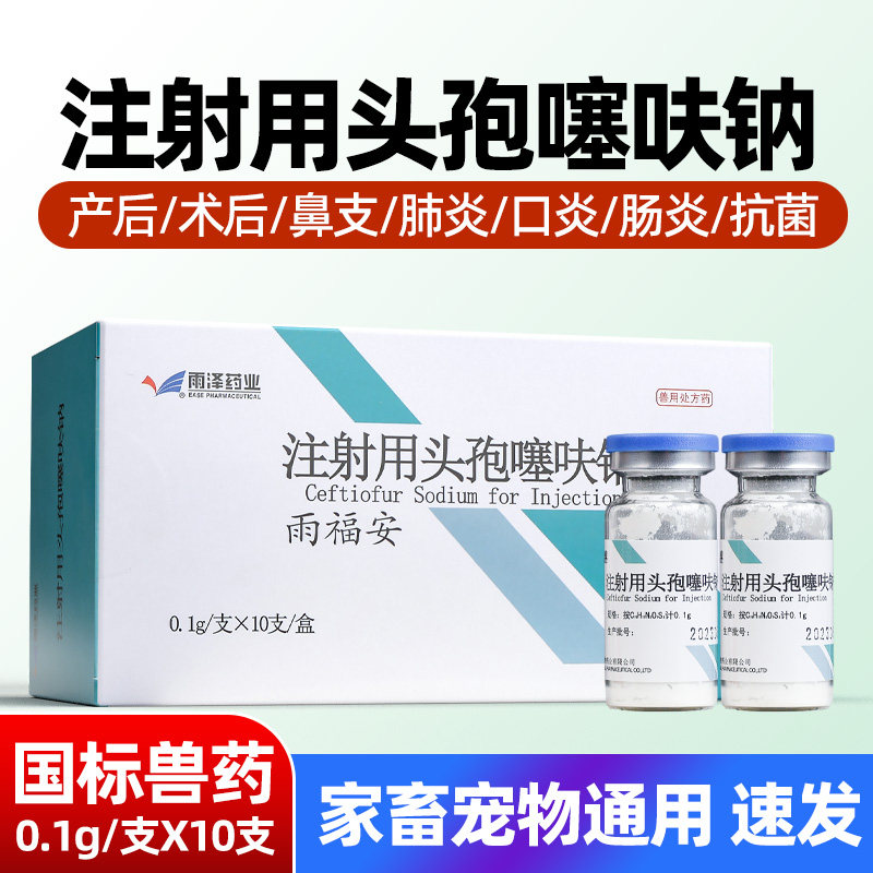 狗狗猫咪注射头孢噻呋钠抗菌消炎