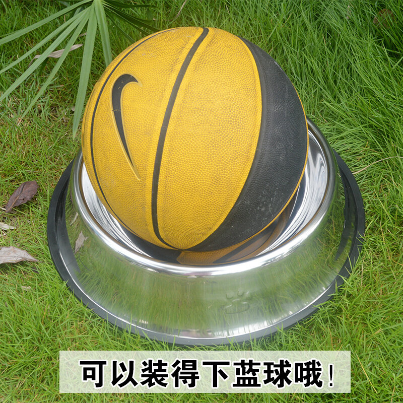 狗碗宠物碗狗盆猫碗狗食盆不锈钢饭碗单碗大型犬博美泰迪狗狗用品图片