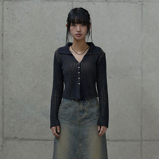 針織開衫 GNZBIU2025春季 新款 韓版 上衣外套女早春小個(gè)子