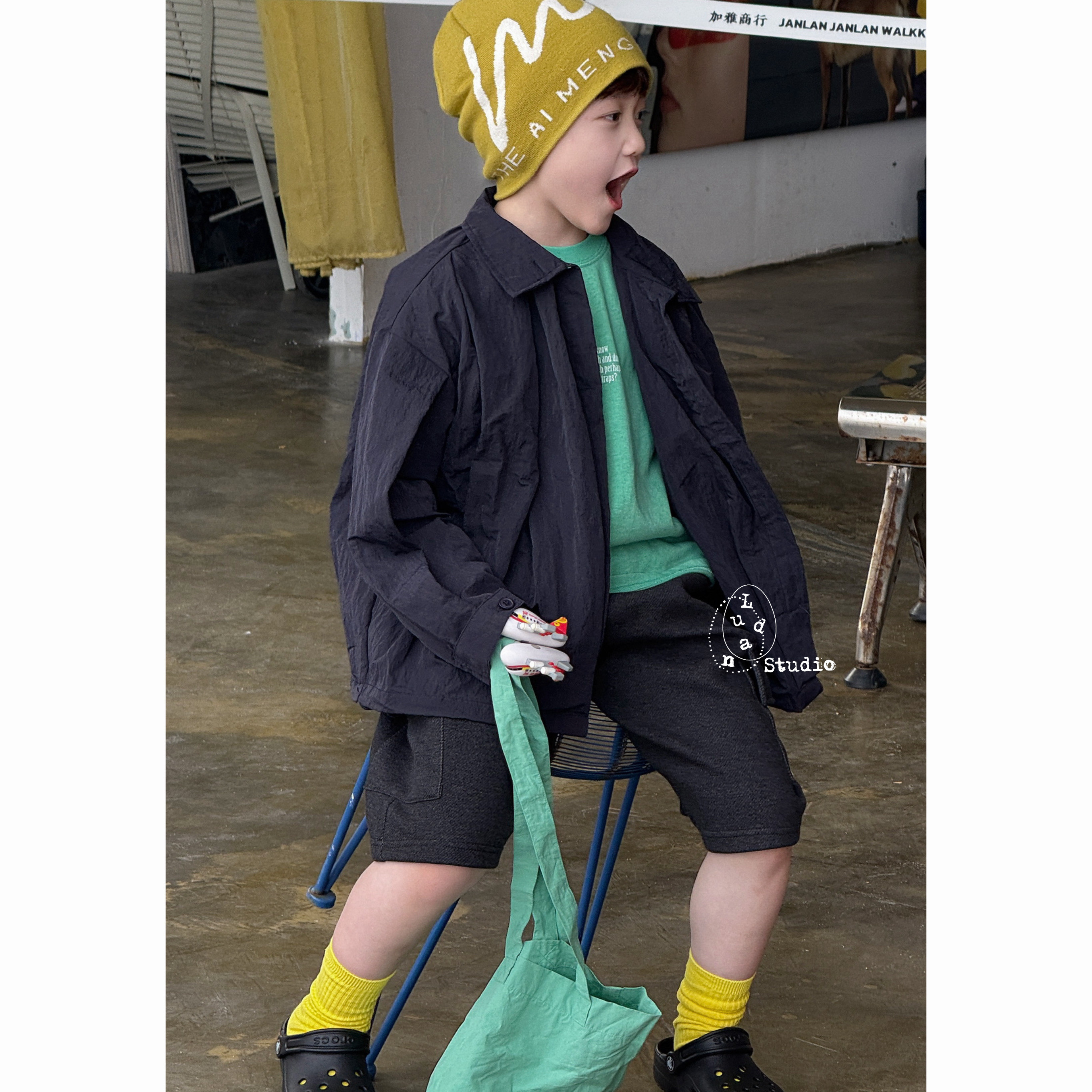 卤蛋童装·航海王子/春款小众韩版衬衫时髦七分短裤长袖T男女童,童装/婴儿装/亲子装,衬衫,淘宝优惠券,粉丝福利购,淘宝优惠卷