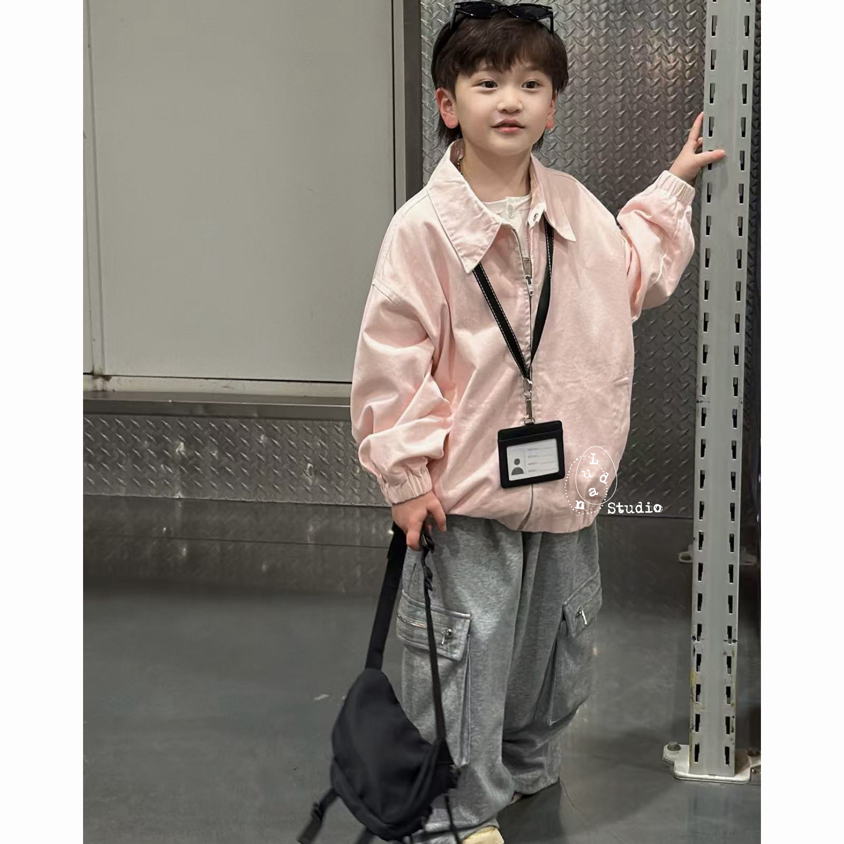 【春】卤蛋童装.悉尼记事本/洋气韩版吊染粉色外套拉链夹克男女童