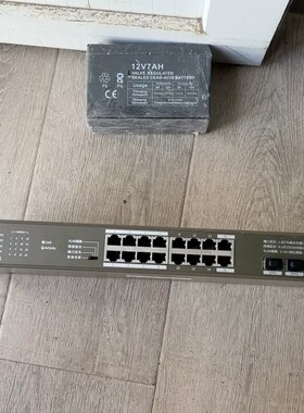 议价腾达16口千兆+2SFP光上联POE供电交换机 ，实物拍摄