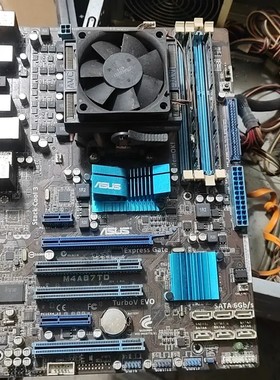 议价华硕M4A87TD主板，带AMD 955 CPU和AVC散热