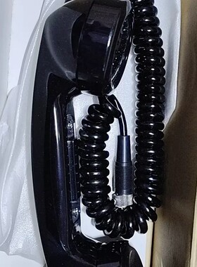 议价JRC VHF电话手柄，黑色款，带弹簧线，型号7UMJD00