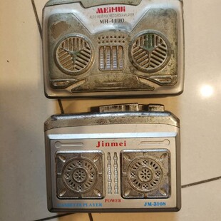 议价听磁带机，80后回忆，有年头的老，不能使用，可当道具