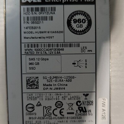 议价DELL SC康贝 960G SAS 2.5寸SSD存储固态