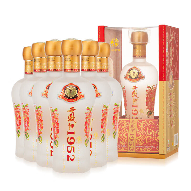西凤酒45度1952绵柔凤香型酒粮食白酒整箱高档商务宴请送礼盒装