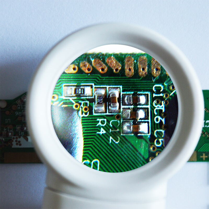 高清40倍LED灯家电维修扩放大镜线路板手持阅读珠宝显微镜鸽子眼