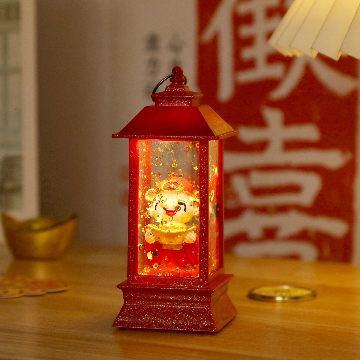 春节财神爷小夜灯桌面摆件礼物