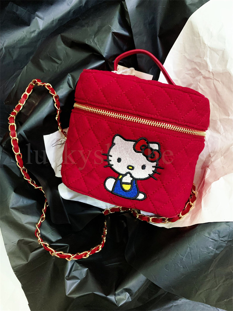 kitty化妆洗漱包韩国小众猫咪小香风菱格链条手拎单肩斜挎盒子包,箱包皮具/热销女包/男包,通用款女包,淘宝优惠券,粉丝福利购,淘宝优惠卷