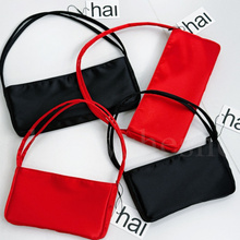 法棍包腋下复古手提小方包高级感气质百搭缎面小众设计hai包包女