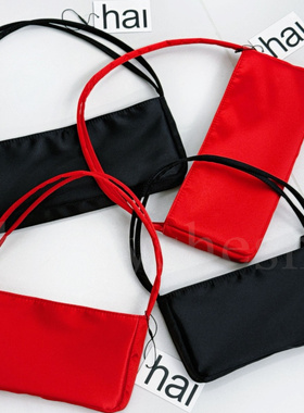 法棍包腋下复古手提小方包高级感气质百搭缎面小众设计hai包包女