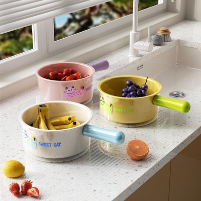 沥水篮双层洗菜盆家用客厅沥水水果篮加厚厨房滤水菜篓水舀洗菜篮