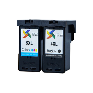 俊品适用于利盟4号5号XL墨盒黑色彩色X2690 X5600 X4690 x5690喷墨办公家用打印机利盟X3690大容量非原装墨盒