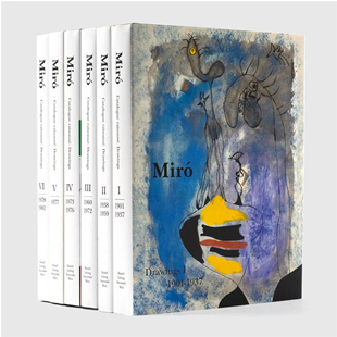 Catalogue 限量版 Drawings Raisonne 胡安·米罗素描全集画册 米罗素描全集：6卷装 vols. 现货 老佛爷书店 Miro –