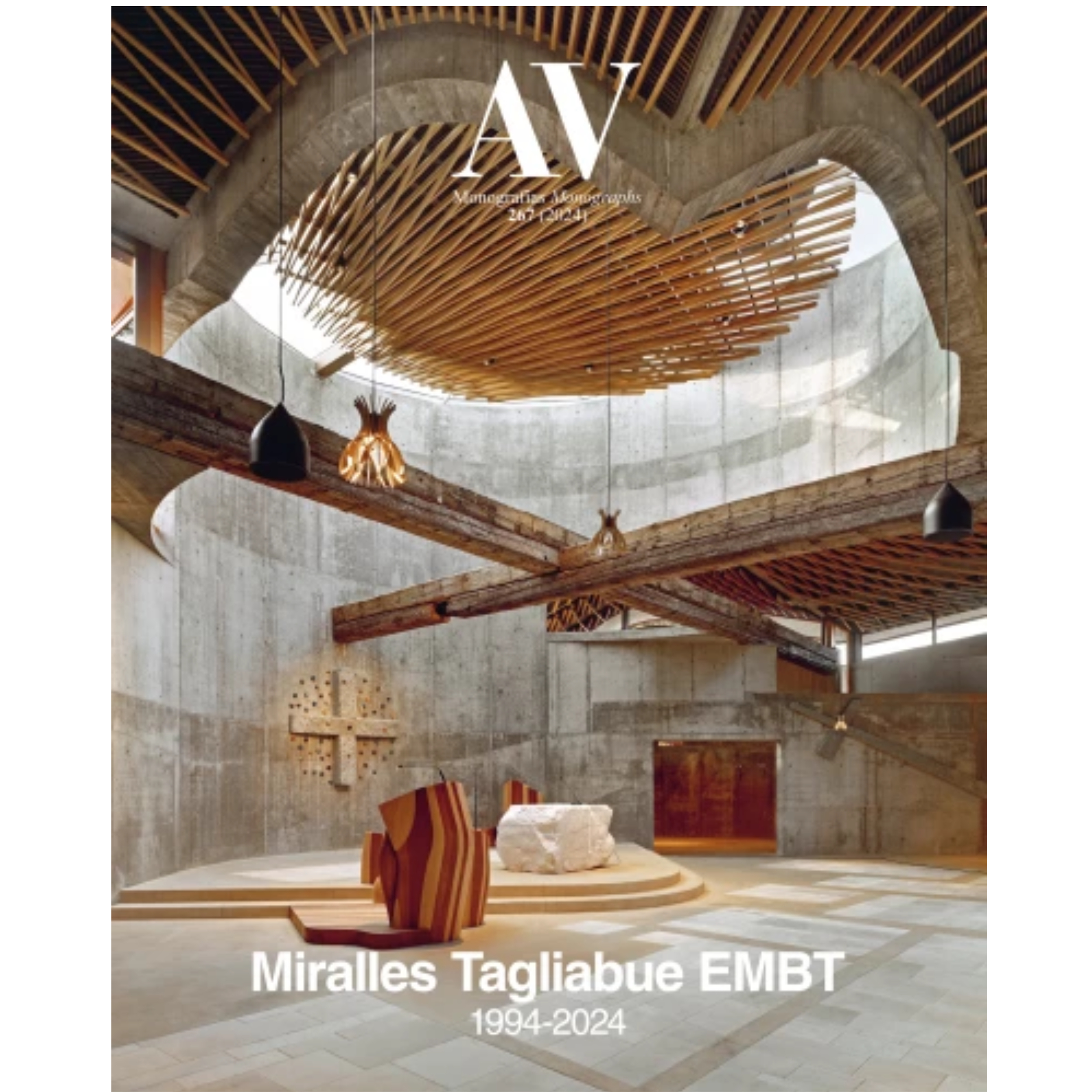 【现货】AV Monographs 267 - Miralles Tagliabue EMBT 1994-2024 建筑设计杂志 | 老佛爷书店