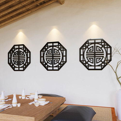 客餐厅饭店装饰亚克力创意中式风