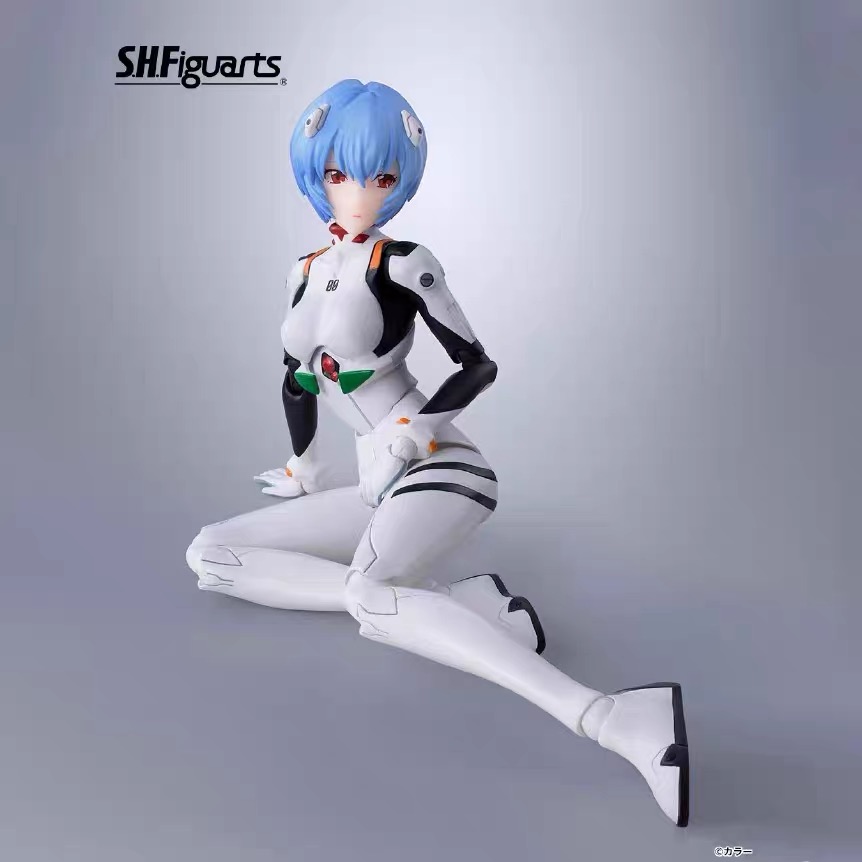 新品订 万代 SHF 绫波丽 新世纪福音战士EVA 新剧场版 可动手办