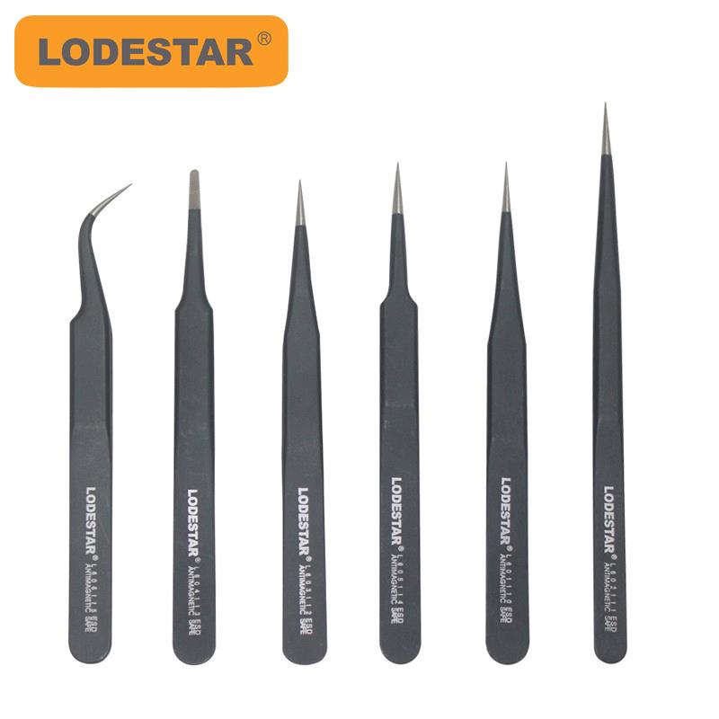 LODESTAR/乐达高弹力防静电镊子L603112防静电镊子燕窝挑毛镊子