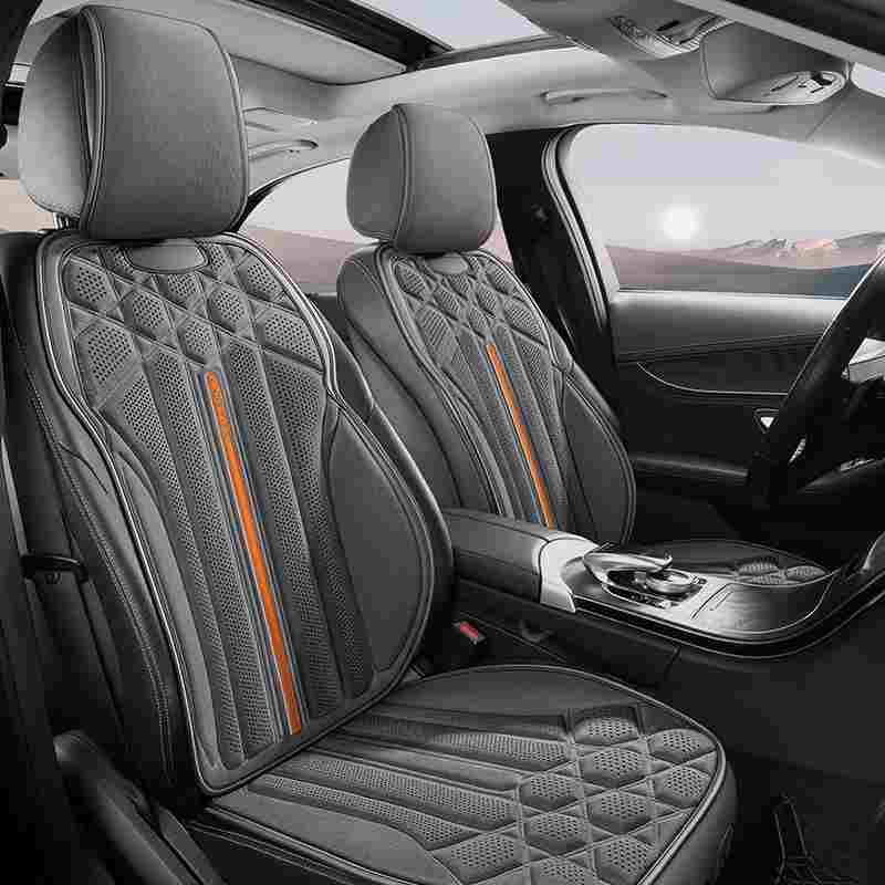 新款麂皮绒夏天汽车坐垫四季通用座椅垫套夏季翻毛皮通风透气座垫