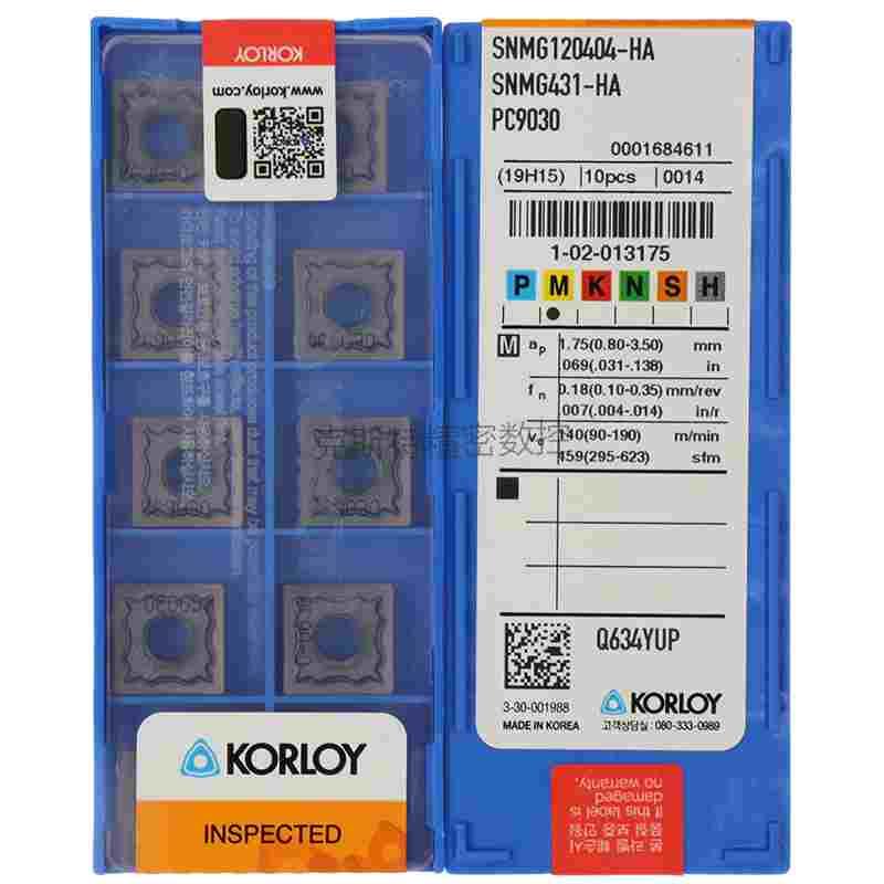 正品韩国克洛伊数控刀片 SNMG120404-HA PC9030 120408 刨机刨槽