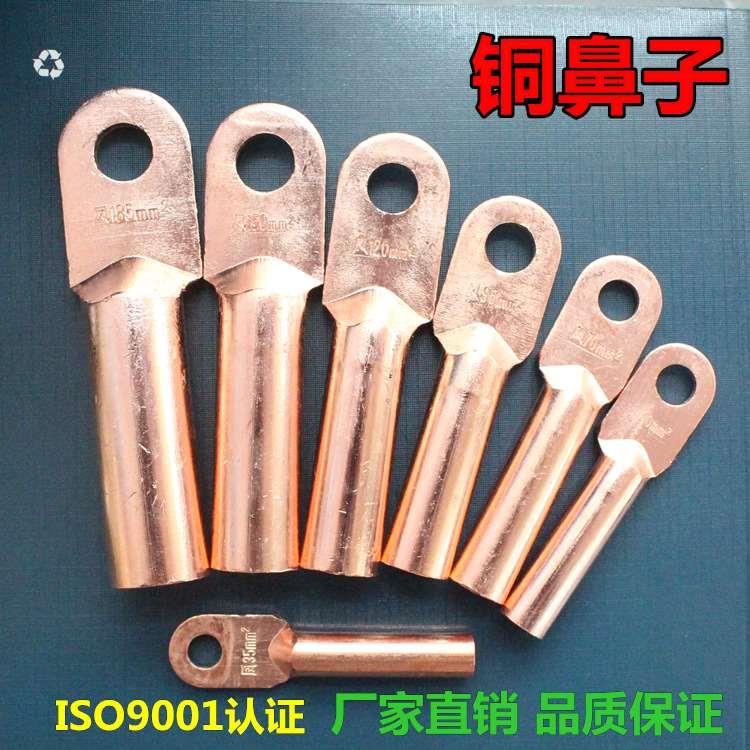 正品凤凰铜鼻子 电缆铜接头 线鼻子 铜接线端DT-25MM(平方)