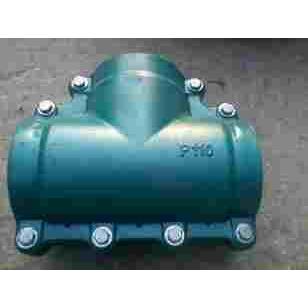 PE正三通110漏水用三通哈夫节堵漏器 三通抢修节三通修补110