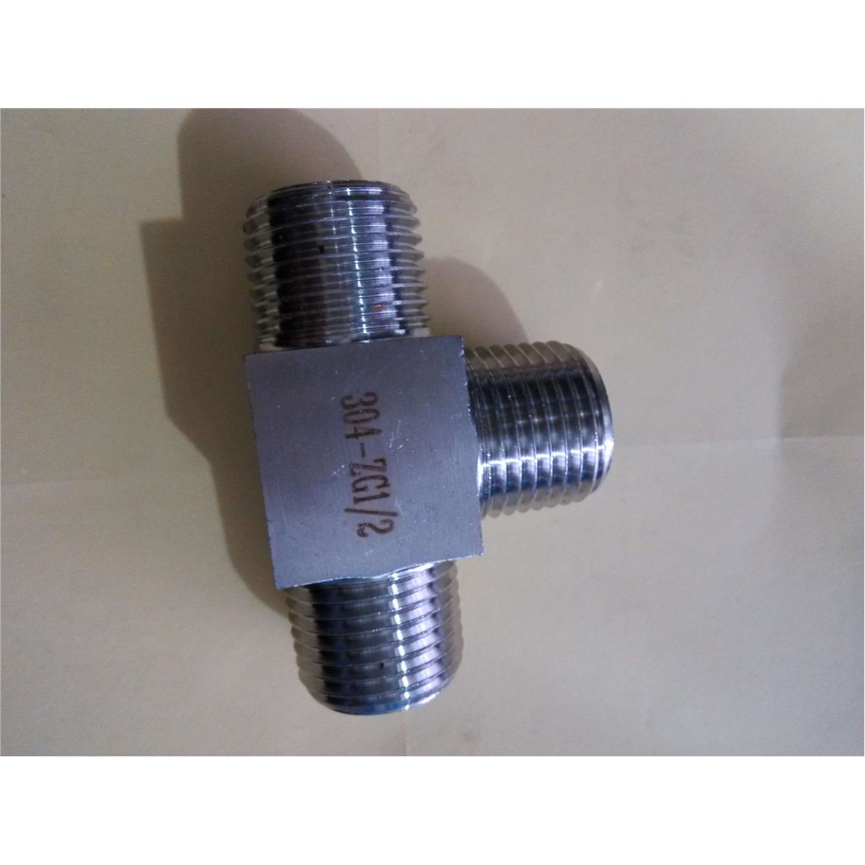 304不锈钢外丝三通 高压外螺纹三通接头 高压三通接头 不锈钢接头