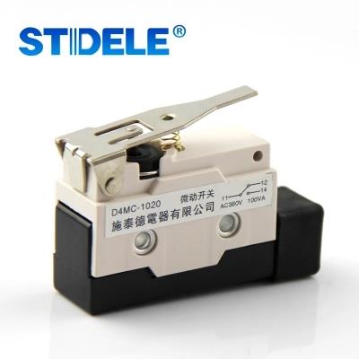 微动开关自复位短柄D4MC-1020替代LXW6-11DG防水型行程开关
