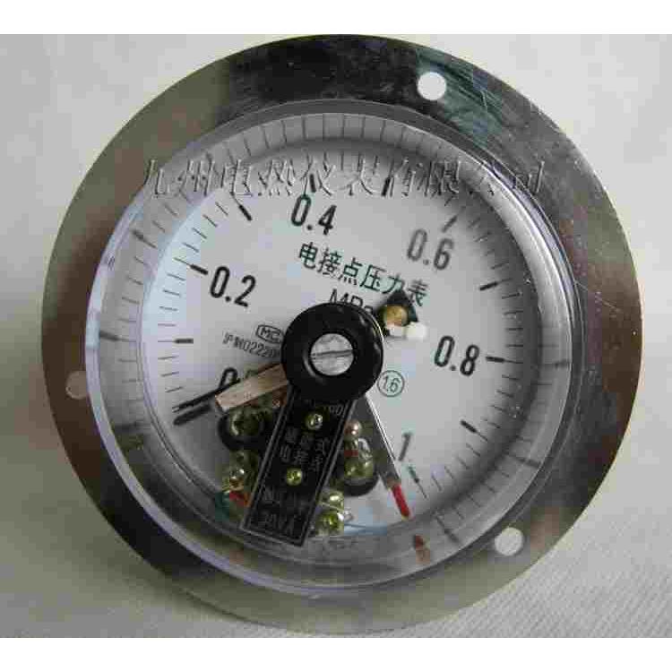 YXC100ZT 0-1MPa  轴向带边磁助式电接点压力表 10KG压力