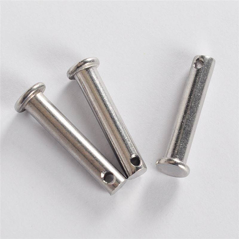 不锈钢销轴圆柱带孔插销销钉圆柱销轴///*