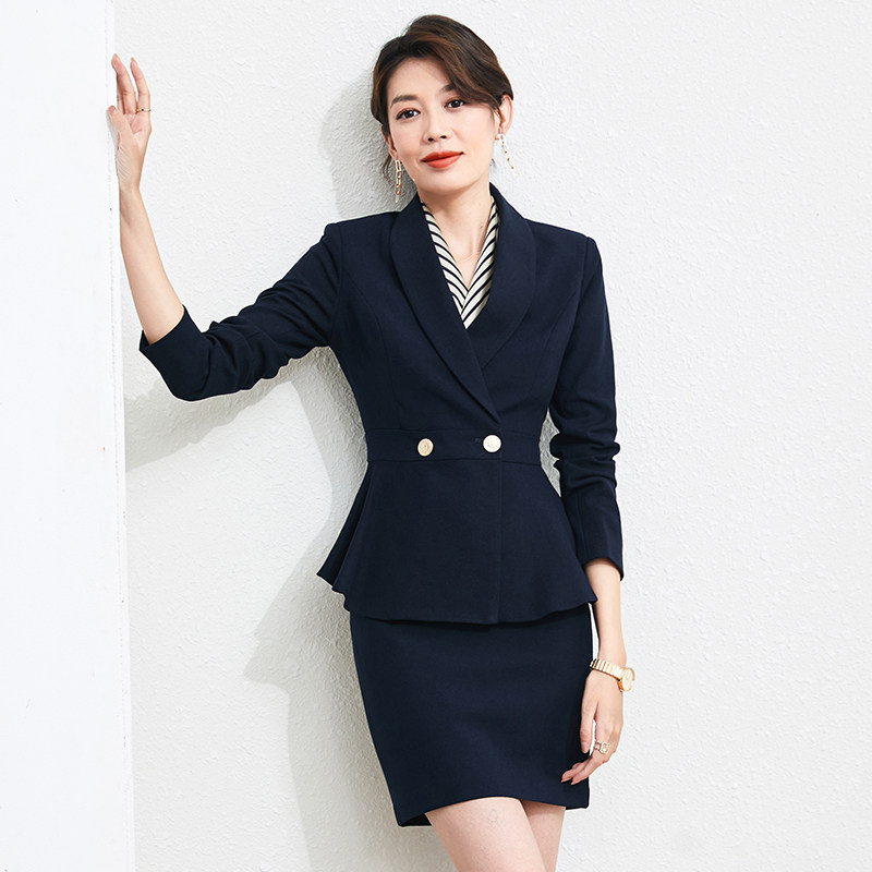 职业西服套装女工作服名媛小香风售楼美容院酒店珠宝店4S店OL工装