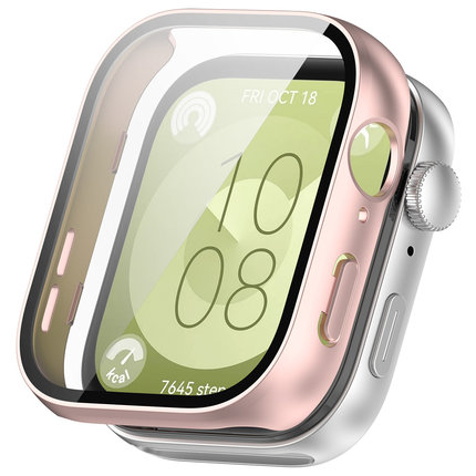 适用华为HUAWEI watch FIT3手表保护壳钢化膜屏幕贴膜防摔fit3运动智能手环表带保护套腕带透明防刮表壳