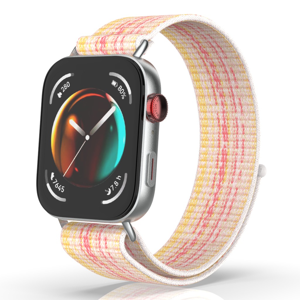 适用华为Watch Fit4智能手表雅致版尼龙精织表带watchfit3款回环运动透气fit4/4pro活力时尚替换带表链男女