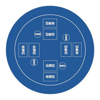 圆形掼蛋专用桌布定制扑克牌比赛专用桌垫防滑橡胶垫台布惯蛋垫子