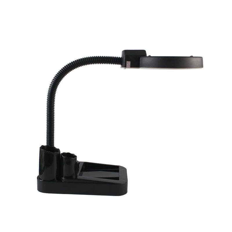 潜达高清台式放大镜带灯钟表手机维修小孩老人阅读10倍支架台灯