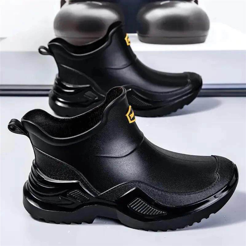 又见观贝2026新款雨鞋男款时尚外穿水F靴防滑防水厨房软底耐磨水